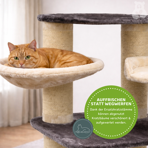 XXL Sisal-Ersatzkratzstamm Ø 15 cm