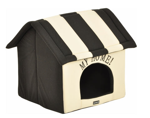 Hunde-/Katzenhöhle Adrian – faltbar & waschbares Kissen – 60 × 55 × 54 cm