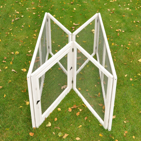Freigehege Square weiß 120 × 120 × 50 cm