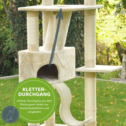 Kratzbaum Sigurd beige 77 × 56 × 256 cm