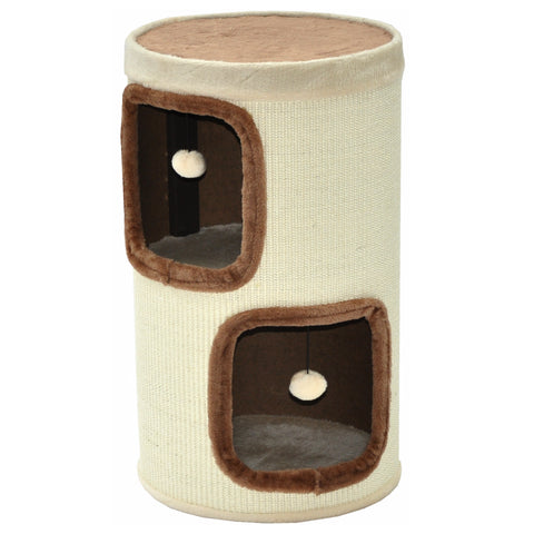 Kratztonne Tom Beige Braun 70 cm