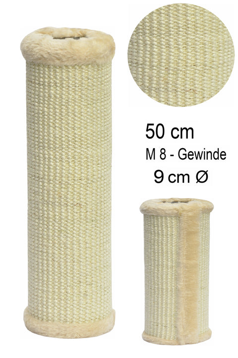 Kratzstamm Teppich beige Ø 9 cm 50 cm Länge