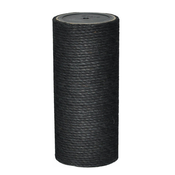 Sisal-Ersatzkratzstamm 45 cm – Ø 11 cm, Schwarz, M8 inkl. Schrauben