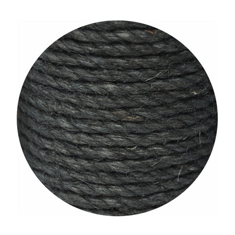 Sisal-Ersatzkratzstamm 45 cm – Ø 11 cm, Schwarz, M8 inkl. Schrauben