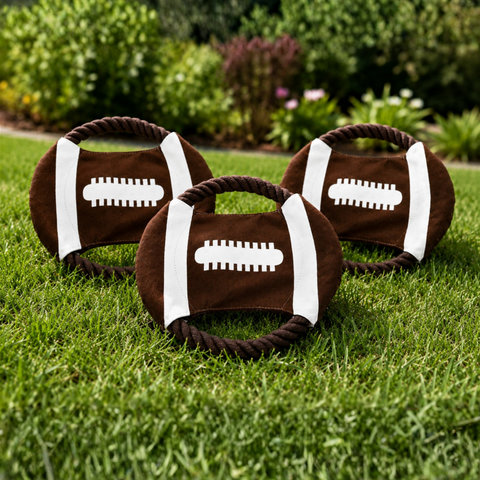 Hundespielzeug Zerrseil und Frisbee Ø 22 cm