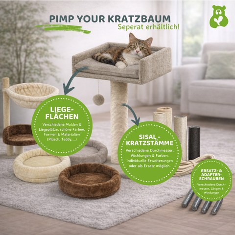 Kratzbaum Lilly beige Ø 60 × 125 cm