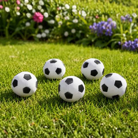 10 er Set Hundespielzeug Moosgummiball 6 cm