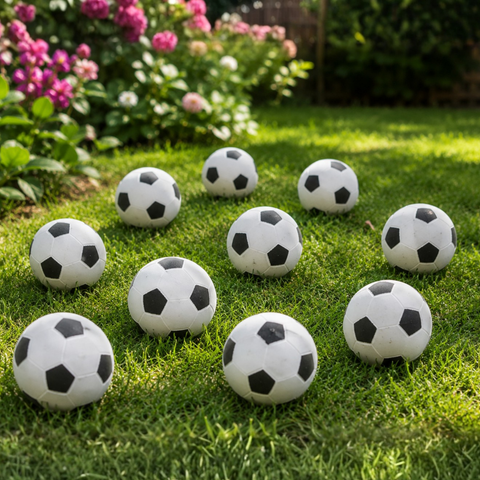 10 er Set Hundespielzeug Moosgummiball 6 cm