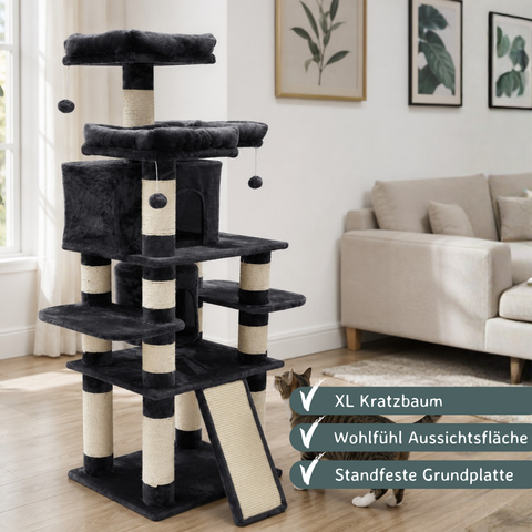 Kratzbaum Fabius grau
