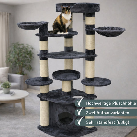 XXL Kratzbaum grau