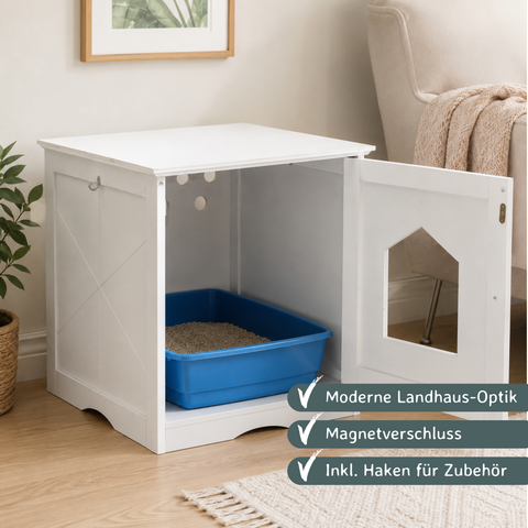 Katzenschrank für Katzentoilette 48 × 53 × 51 cm