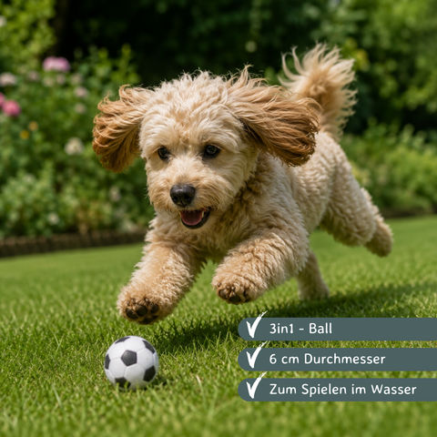 10 er Set Hundespielzeug Moosgummiball 6 cm