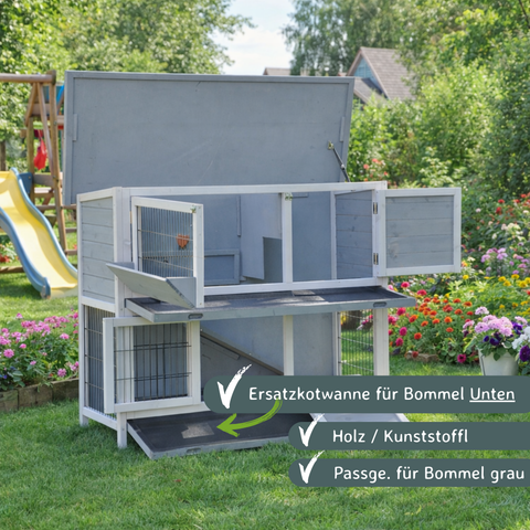 Untere Ersatz Kotwanne Bommel grau