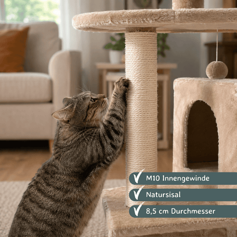 Sisalstamm Kratzstamm für Kratzbäume Ø 8,5 cm