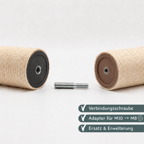 Gewindeadapter M8 auf M10 für Kratzbäume