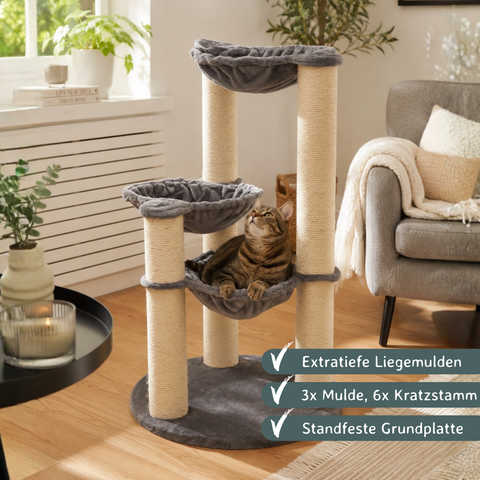 Kratzbaum Holiday grau