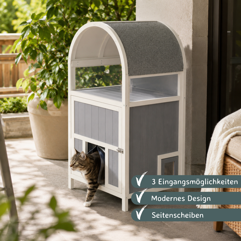 Cat House/Katzenhaus 60 × 54 × 115 cm