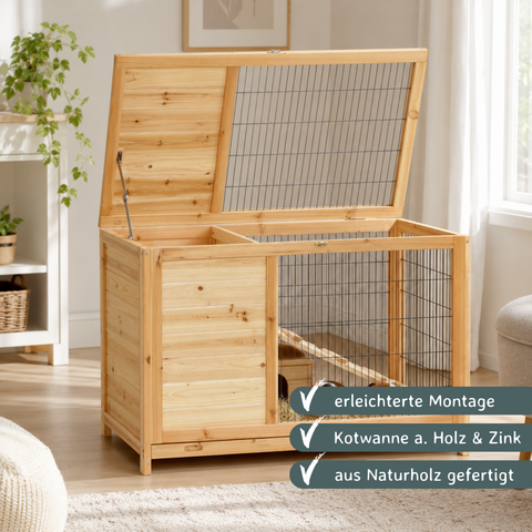 Kleintierstall Easy natur