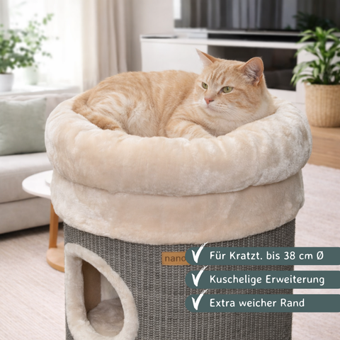 Katzenbett für Kratztonnen bis Ø 38 cm