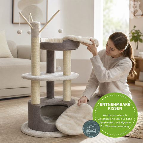 Kratzbaum Lilly beige Ø 60 × 125 cm