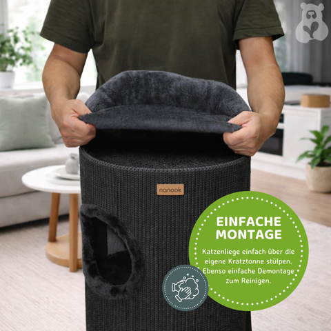 Katzenbett für Kratztonnen bis Ø 38 cm
