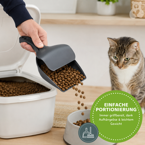 Katzen Futter/-Streuschaufel Twice universal