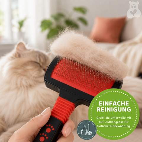 Heimtier Fellbürste 17,5 × 10,5 cm
