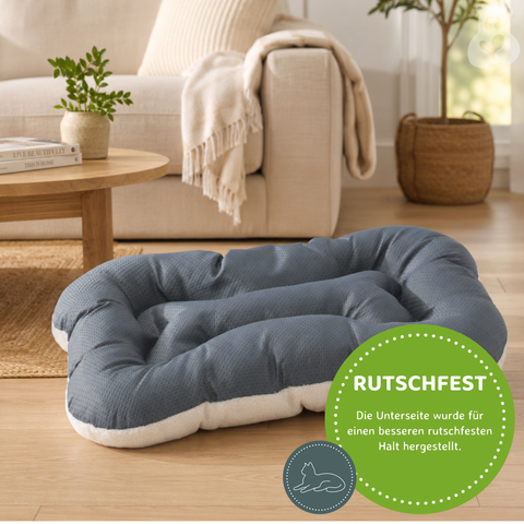 Hundebett Hundeliege Katzenbett Katzenliege Bone 100 × 70 cm