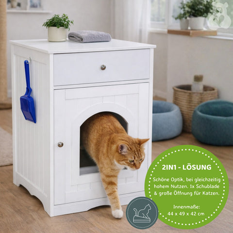 Katzenschrank für Katzentoilette 48 × 53 × 64 cm