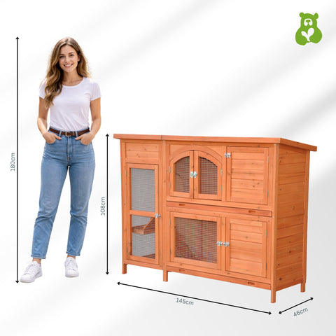 Hasenstall Jumbo Natur