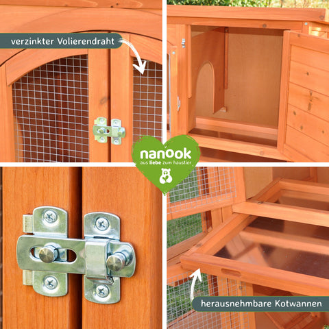 Hasenstall Jumbo Natur