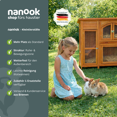 Hasenstall Jumbo Natur