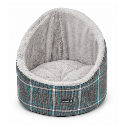Hundebett Katzenbett grau 41 × 41 × 35 cm