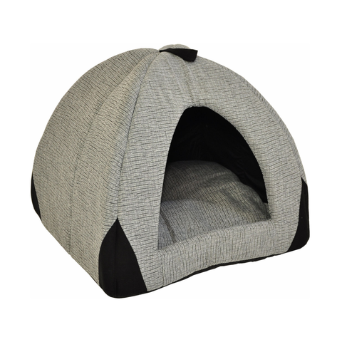 Hundehöhle/Katzenhöhle Woody grau 45 cm