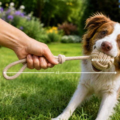 Hunde Spieltau mit Griff 43 cm