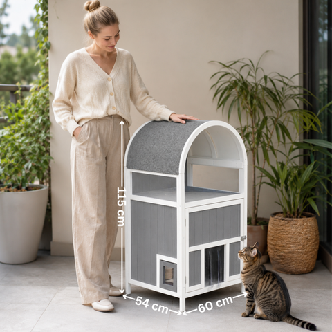Cat House/Katzenhaus 60 × 54 × 115 cm