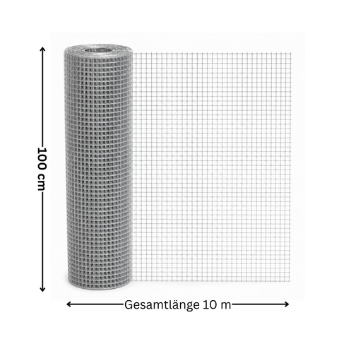 Volierendraht verzinkt 10 m x 1 m