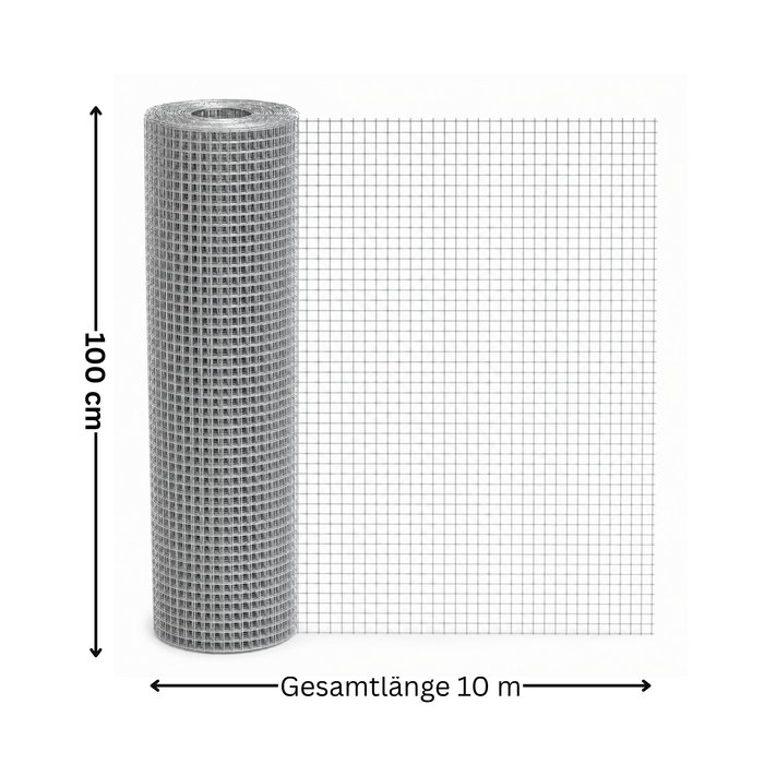 Volierendraht verzinkt 10 m x 1 m