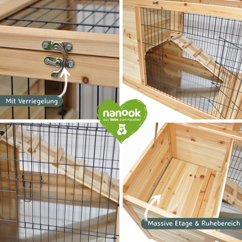 Kleintierstall Easy natur