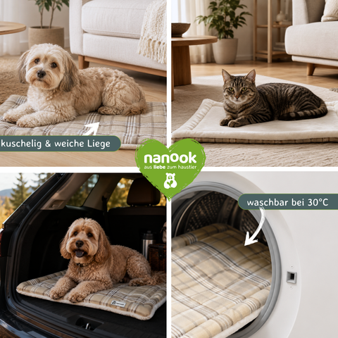 Katzendecke Hundedecke beige 70 cm
