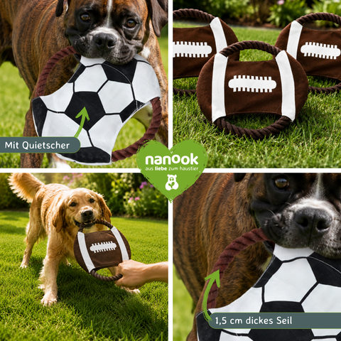 Hundespielzeug Zerrseil Frisbee Ø 22 cm