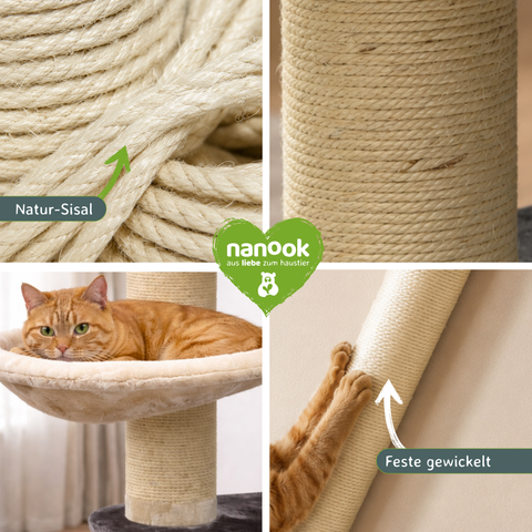 XXL Sisal-Ersatzkratzstamm Ø 15 cm