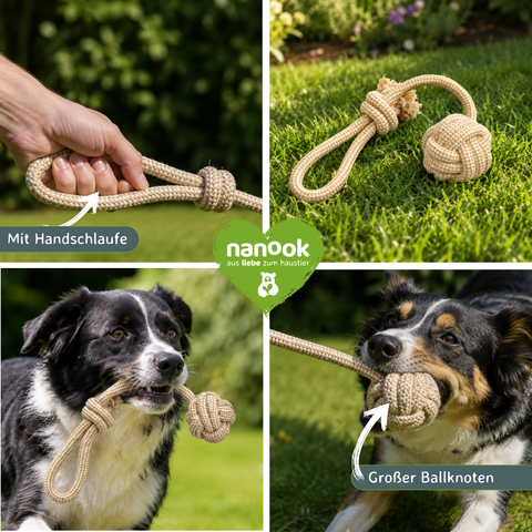 Hunde Spieltau mit Griff 43 cm