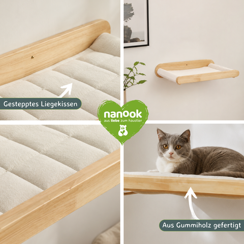 Katzen Kratzbaum Wandliegeplatz Wandliegebett
