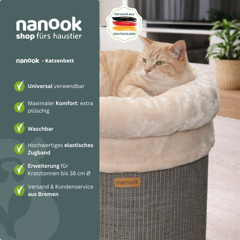 Katzenbett für Kratztonnen bis Ø 38 cm