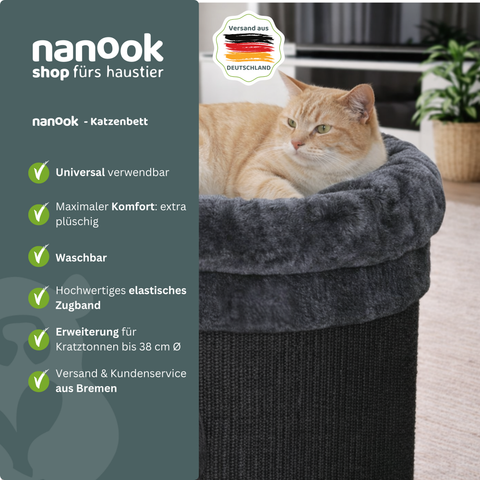 Katzenbett für Kratztonnen bis Ø 38 cm