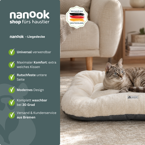 Hundebett Katzenbett Bone 70 × 50 cm