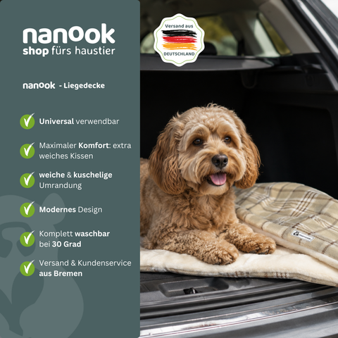 Katzendecke Hundedecke beige 70 cm