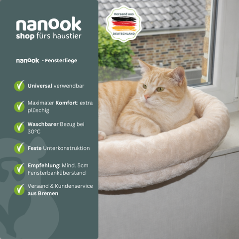 Fensterbankliege Cosy 56 × 45 cm