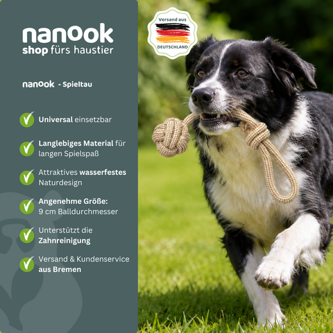 Hunde Spieltau mit Griff 43 cm